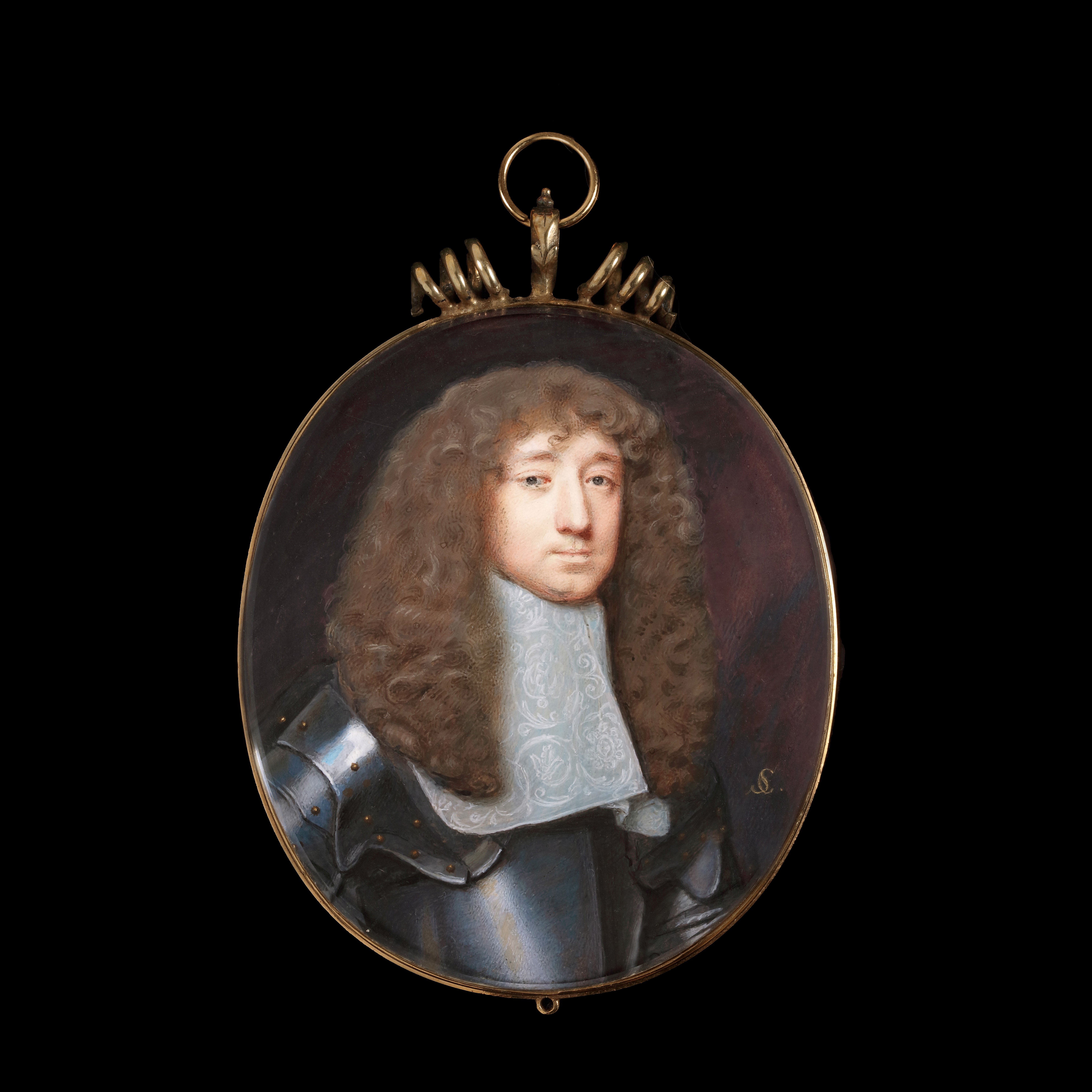 Portrait miniature of Henry Alexander, 4th Earl of Stirling (d.1691); circa 1666